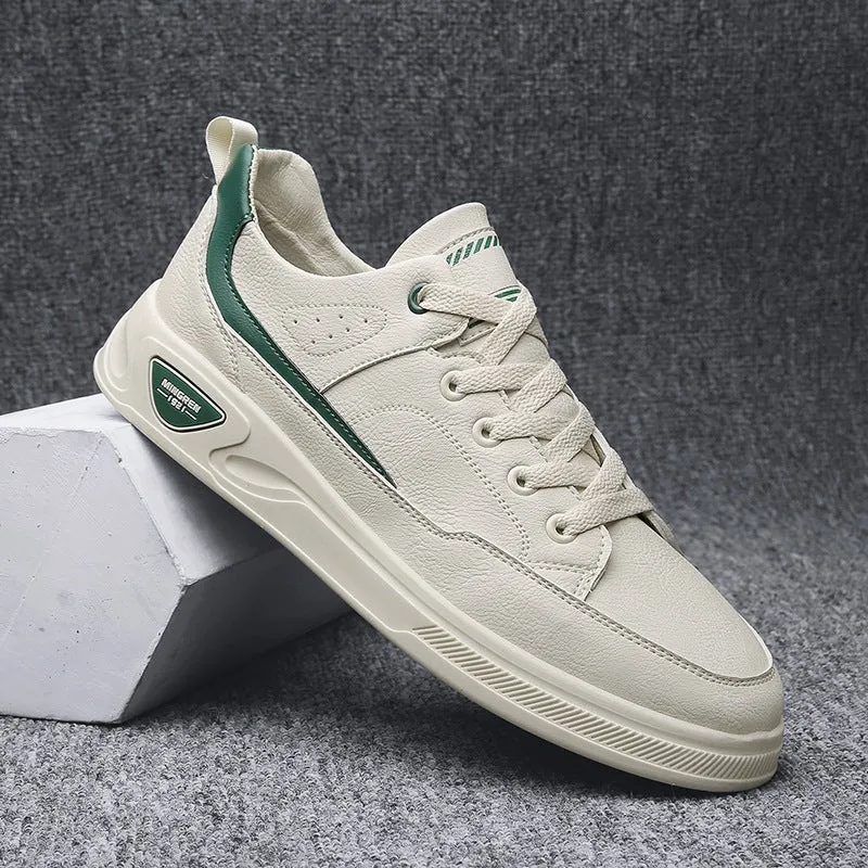 Men's Shoes Sports And Leisure Tide Shoes Autumn Flat Low-top Sneakers Men's Microfiber Leather Surface