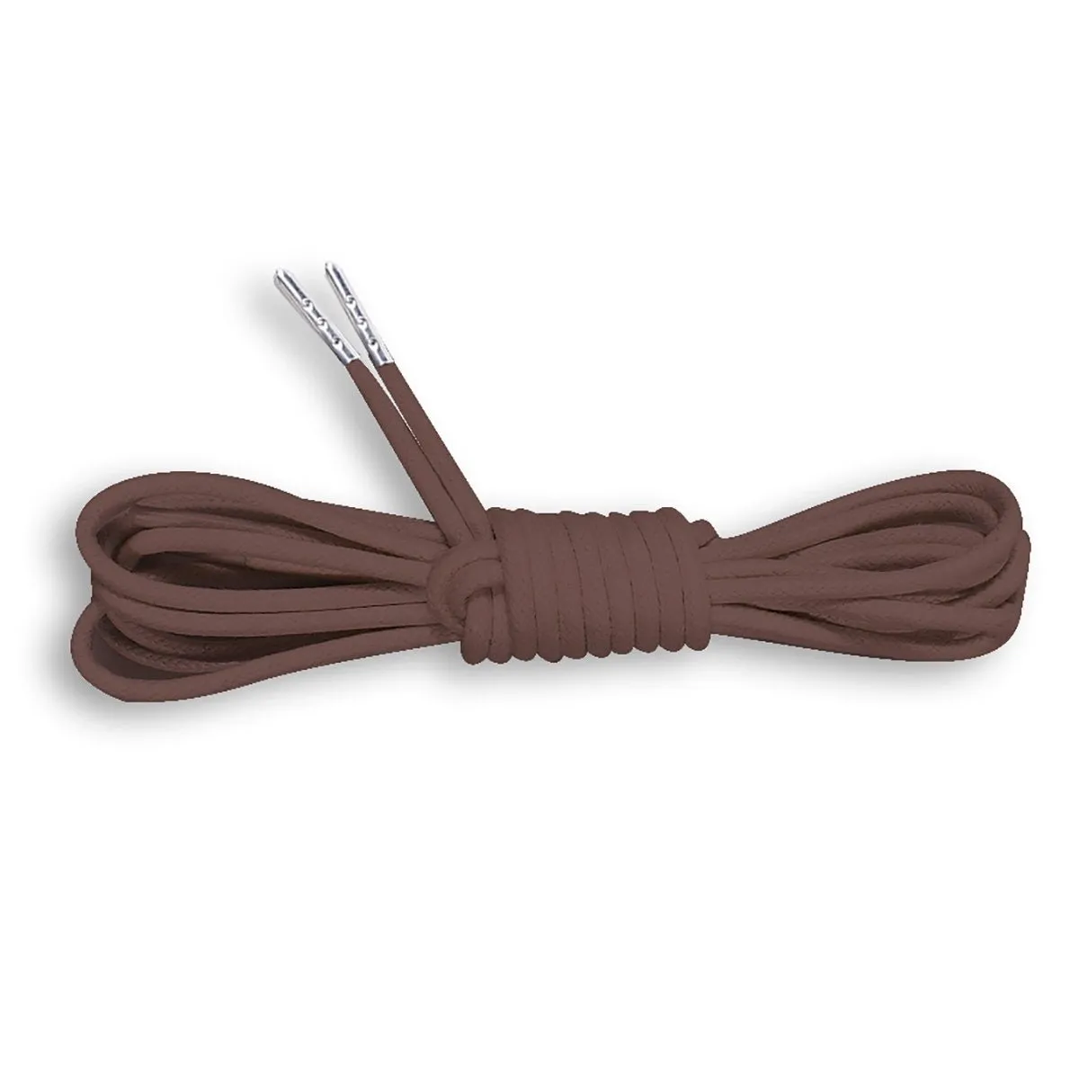 Metal Tipped Round Cotton Waxed Shoelaces