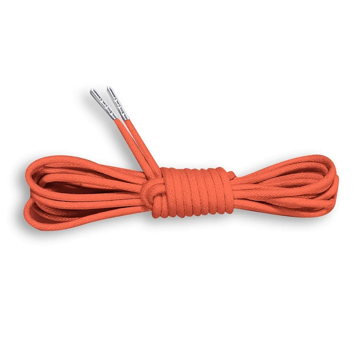 Metal Tipped Round Cotton Waxed Shoelaces