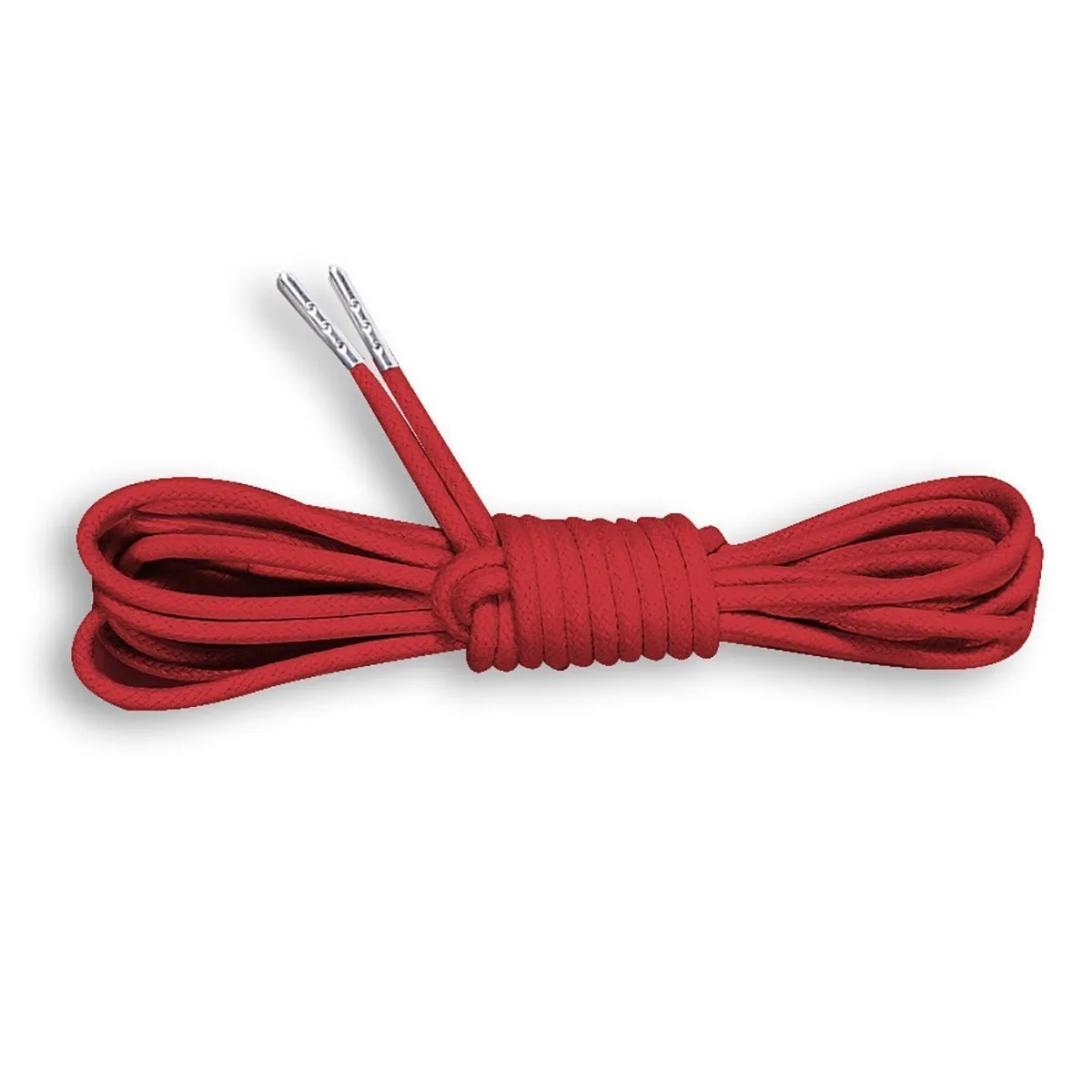 Metal Tipped Round Cotton Waxed Shoelaces