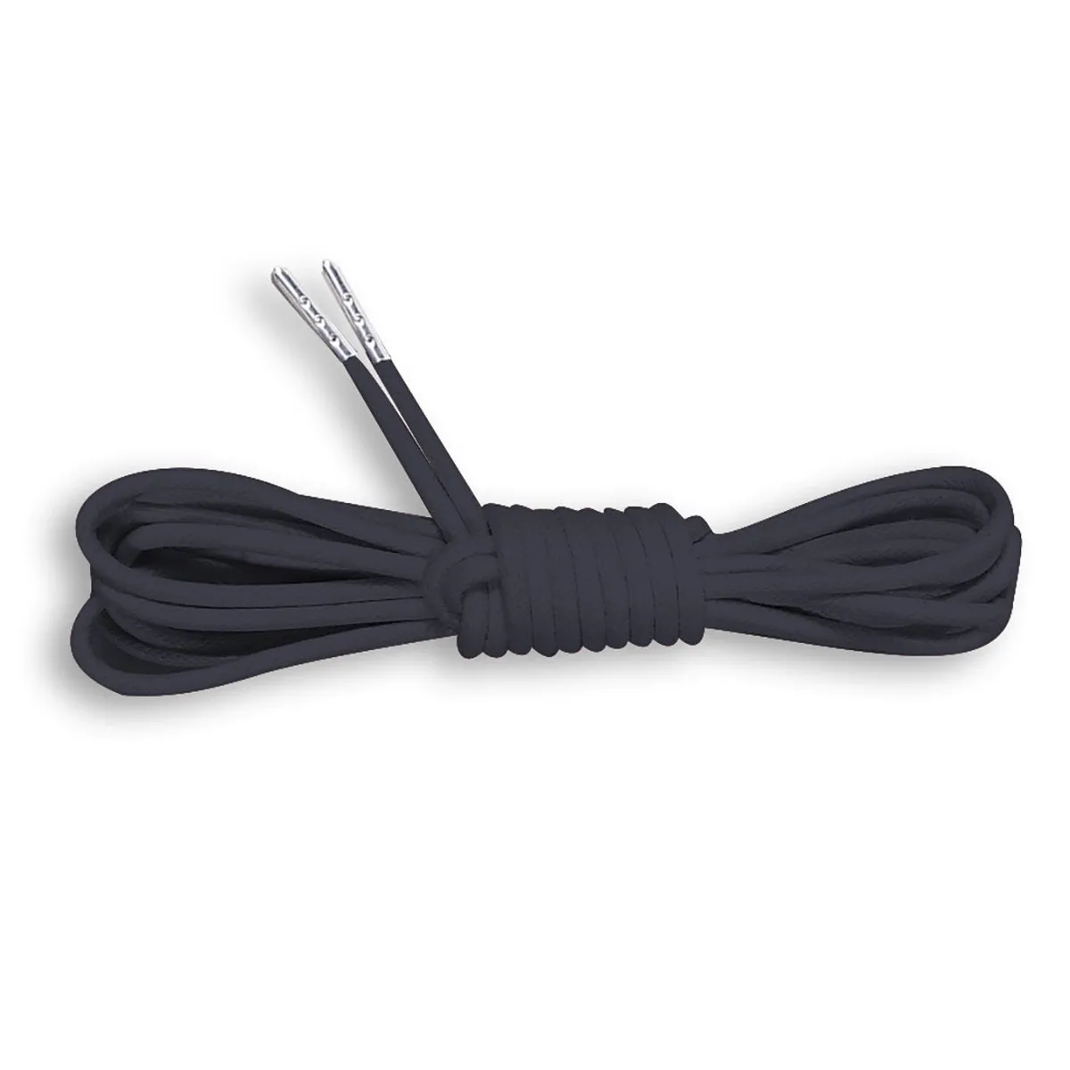 Metal Tipped Round Cotton Waxed Shoelaces