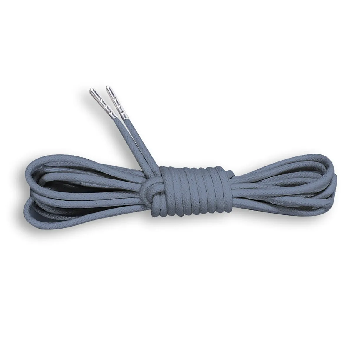 Metal Tipped Round Cotton Waxed Shoelaces