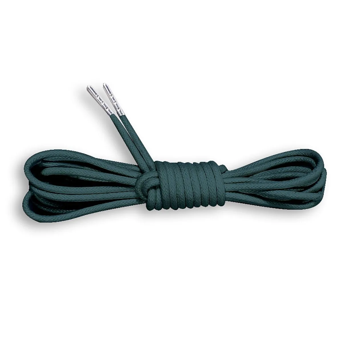 Metal Tipped Round Cotton Waxed Shoelaces