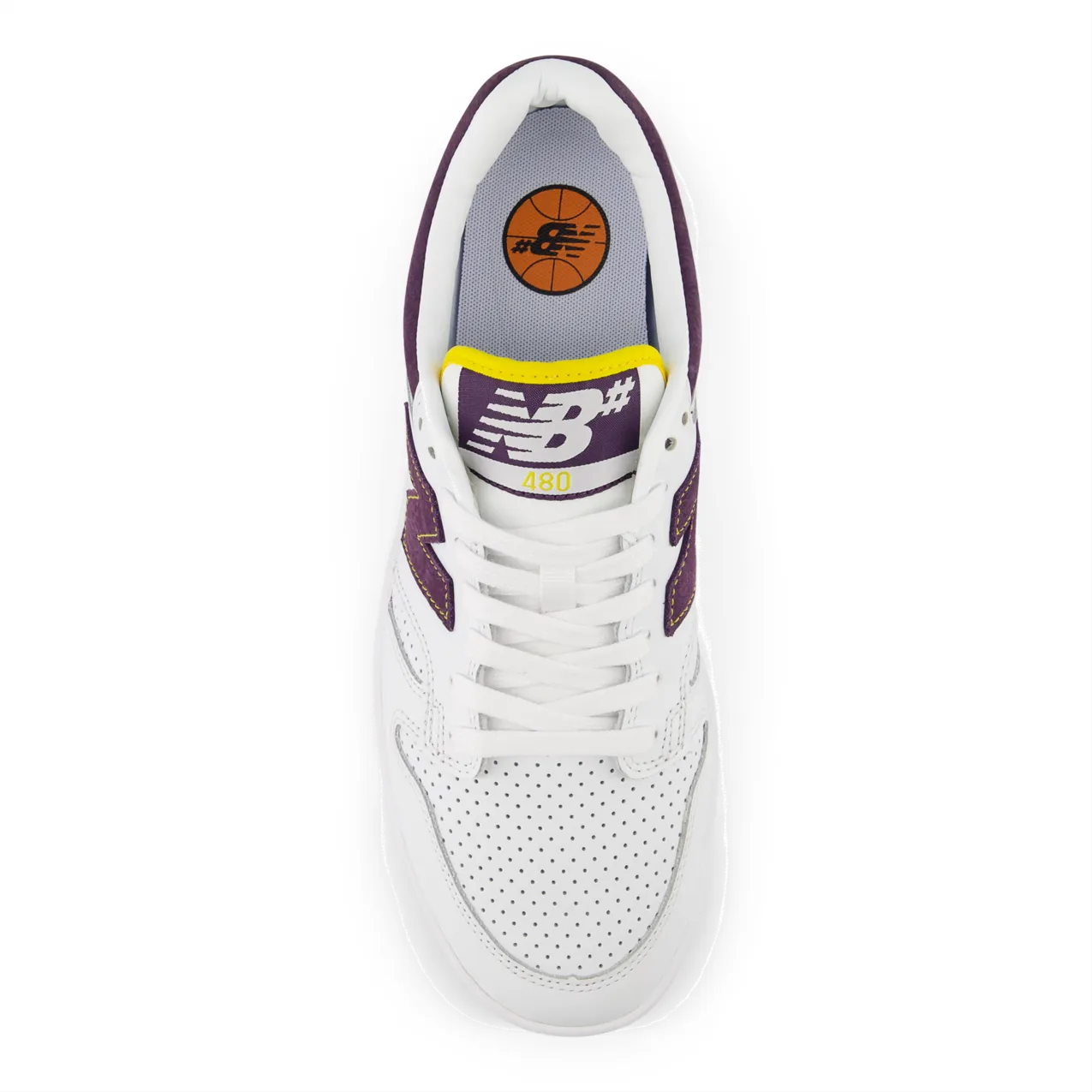 New Balance Numeric Men's 480 White Purple Shoes