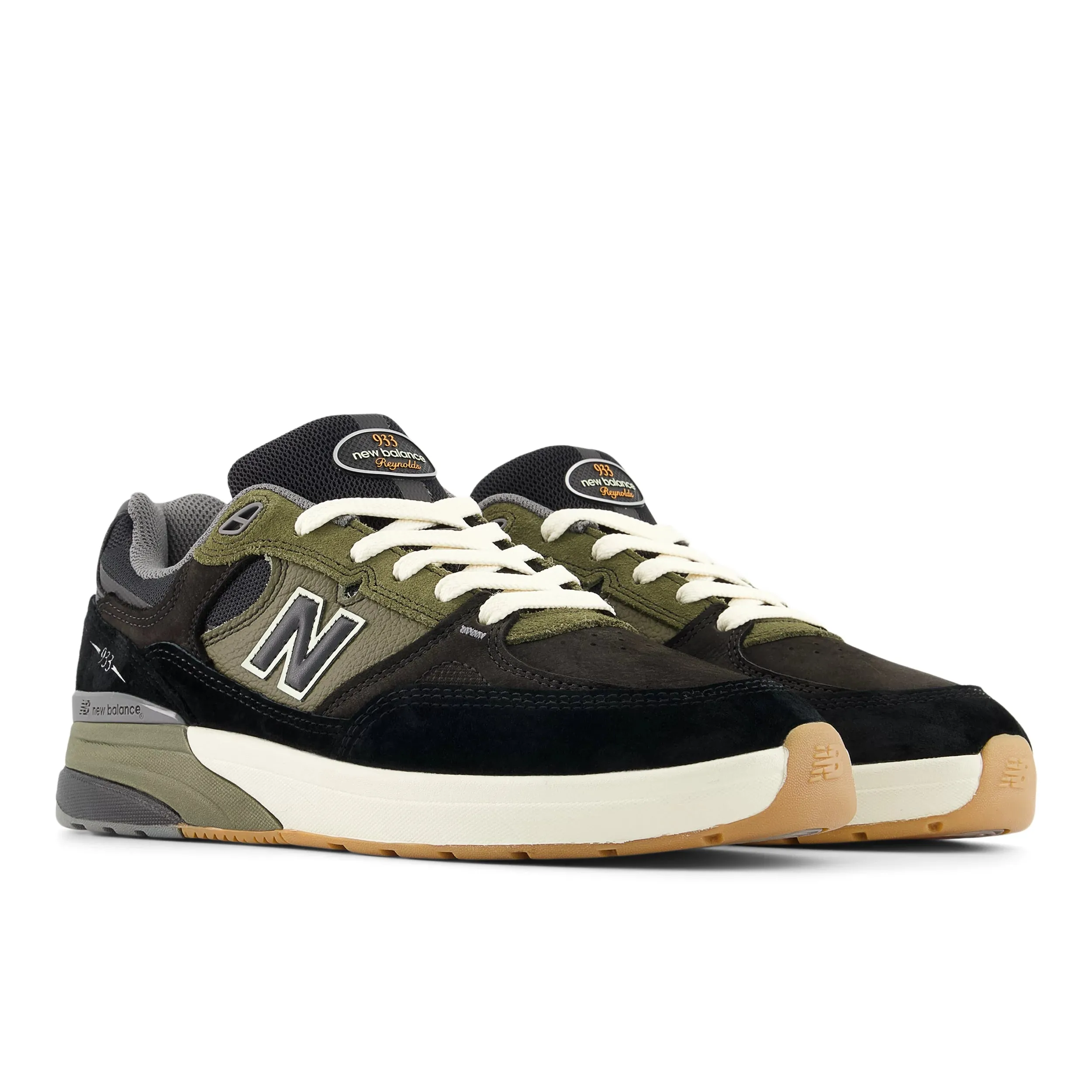 New Balance Numeric Reynolds 933 - Black/Olive Skate Shoe