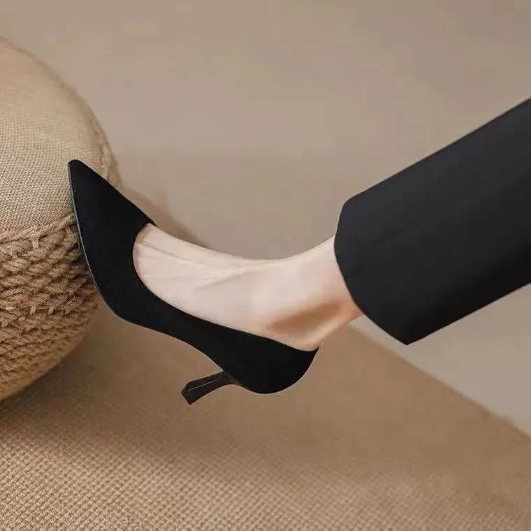 Office Lady Black High Heels Pumps