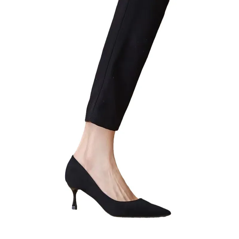 Office Lady Black High Heels Pumps