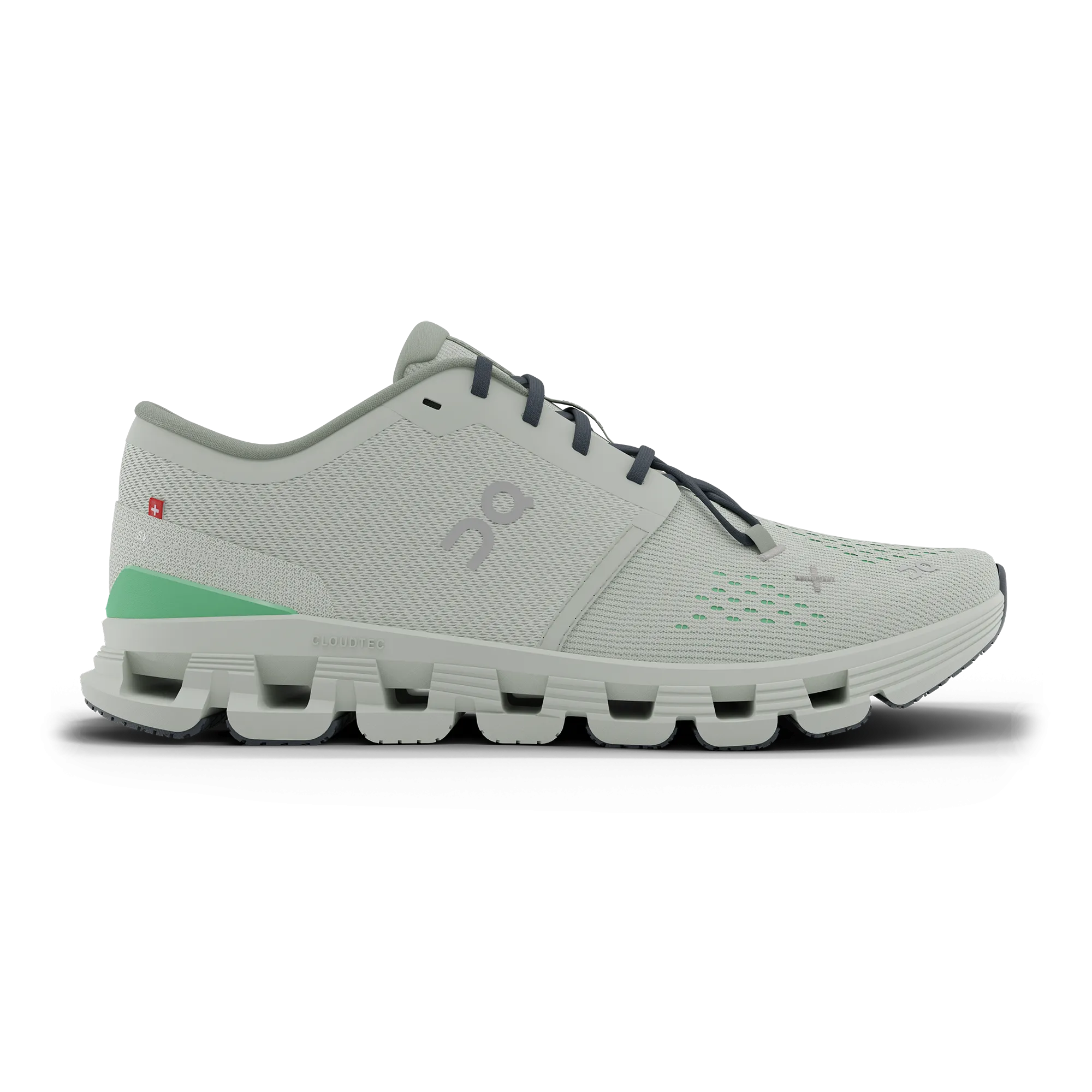 On Running Women Cloud X 4 Dynamic Workout Shoe - Aloe/Honeydew