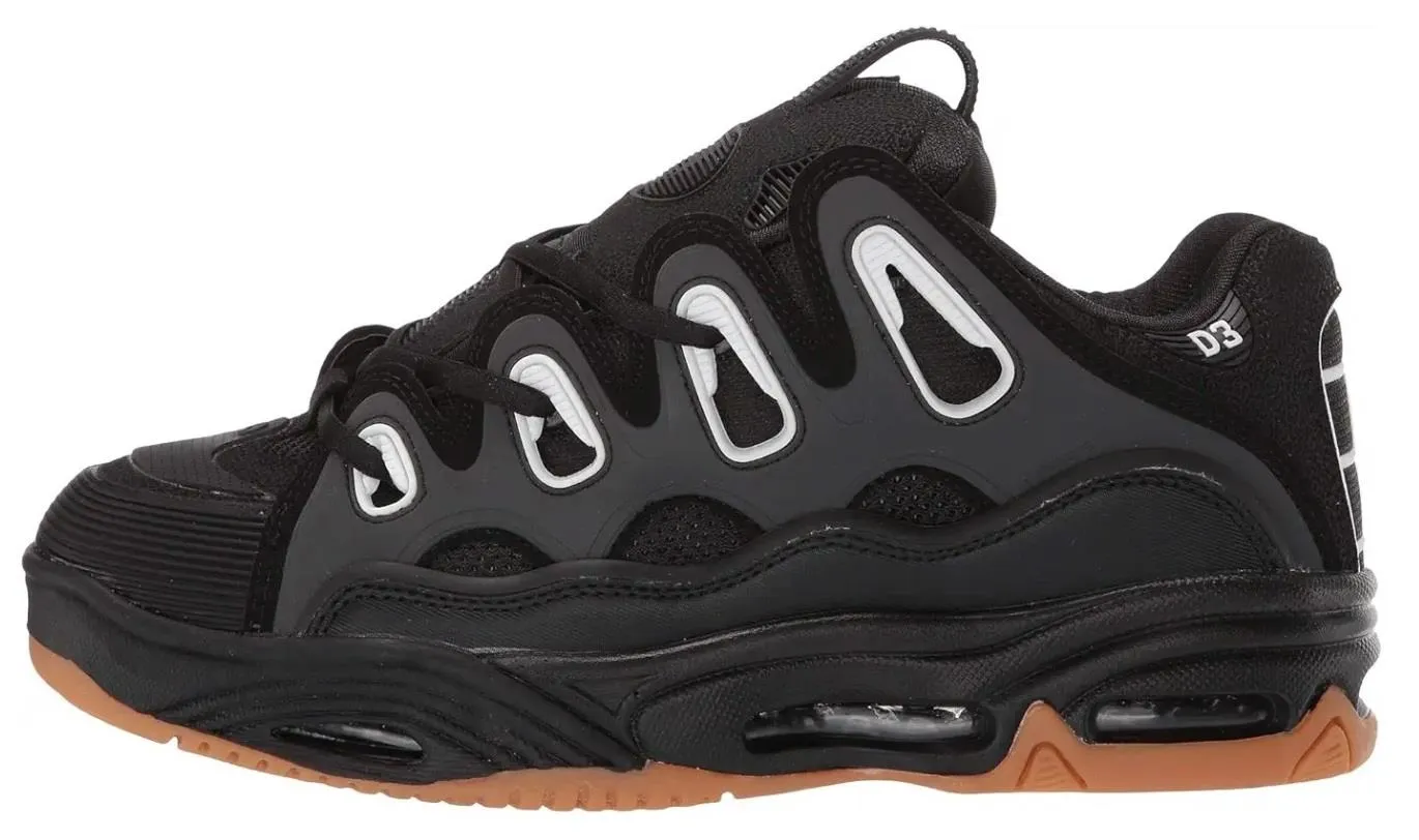 Osiris D3 2001 Black Gum Mens Skate Trainers Shoes