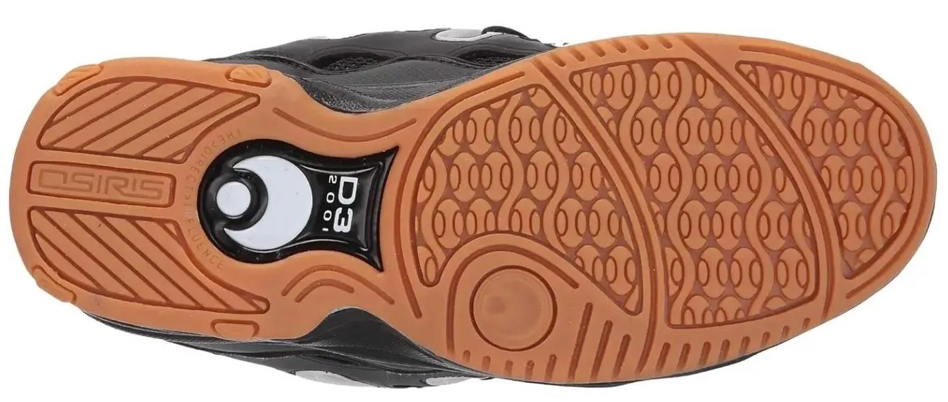 Osiris D3 2001 Black Gum Mens Skate Trainers Shoes