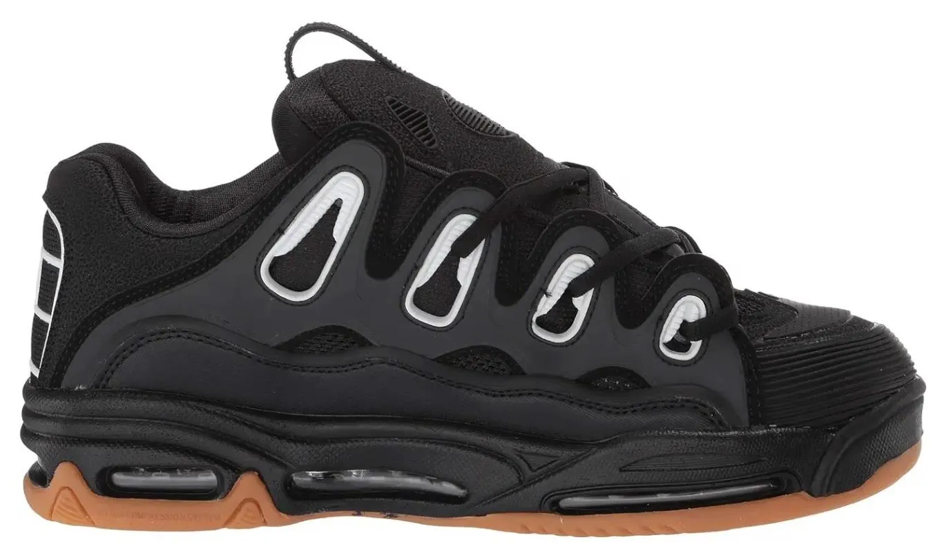 Osiris D3 2001 Black Gum Mens Skate Trainers Shoes