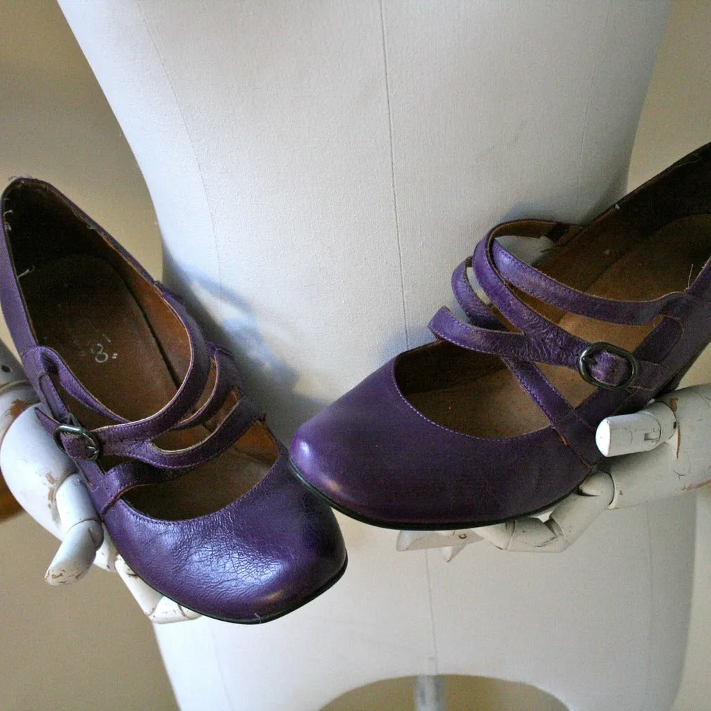 Purple Strap Shoes