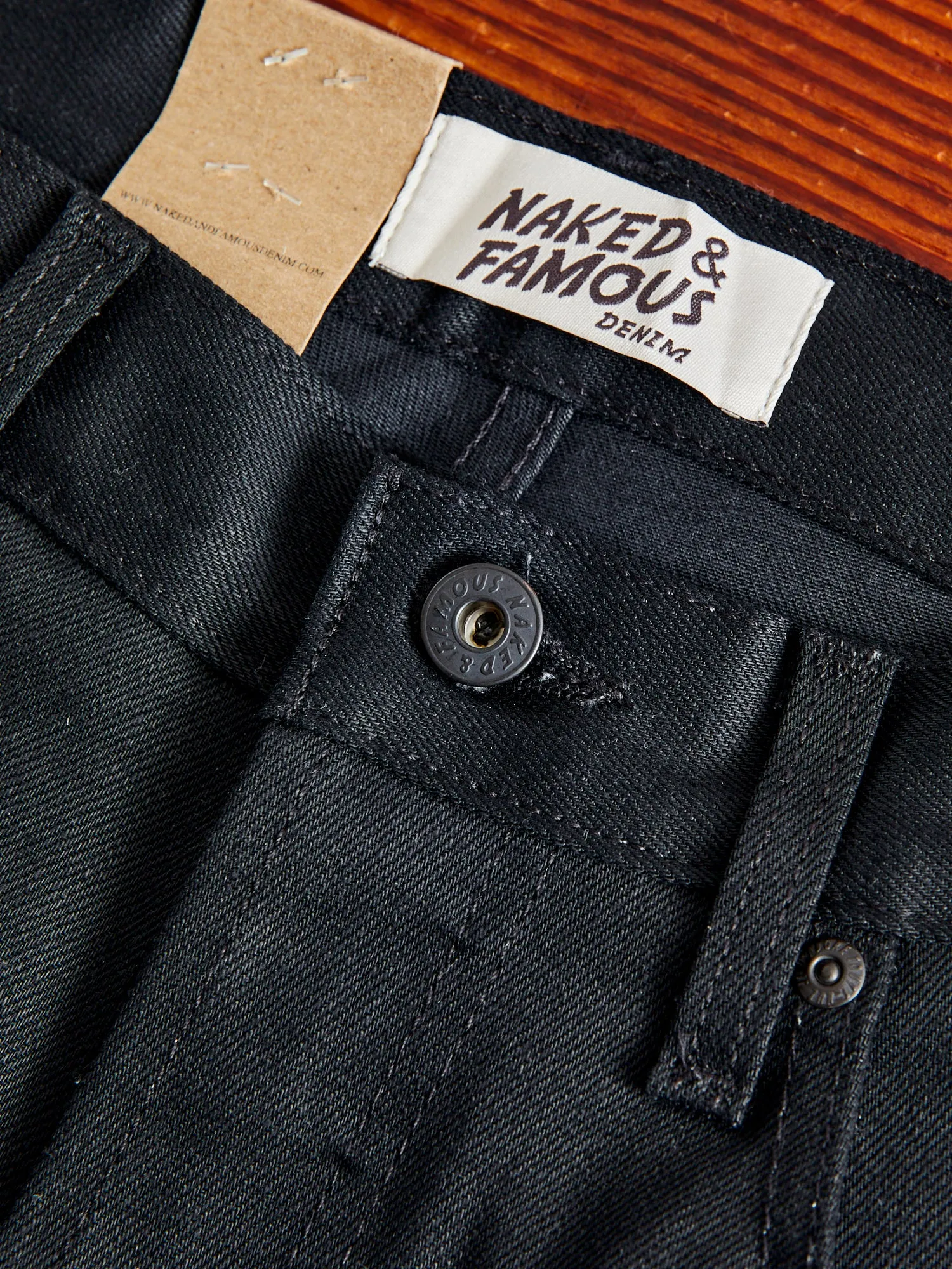 "Black Cobra Stretch" 12oz Selvedge Denim - Easy Guy Fit