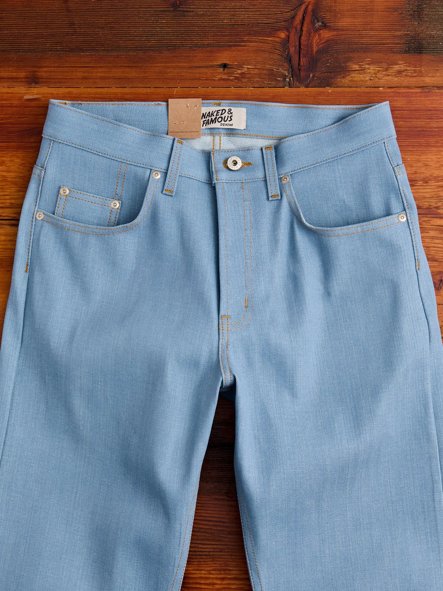 "Left Hand Twill Sky Blue" 13.75oz Selvedge Denim - Easy Guy Fit