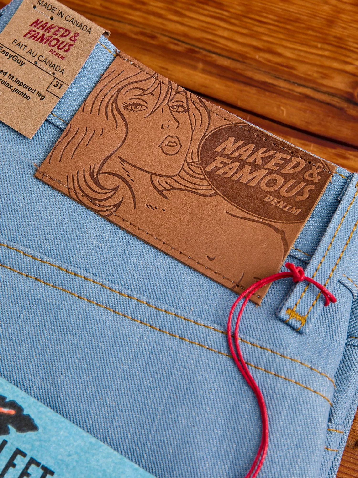 "Left Hand Twill Sky Blue" 13.75oz Selvedge Denim - Easy Guy Fit