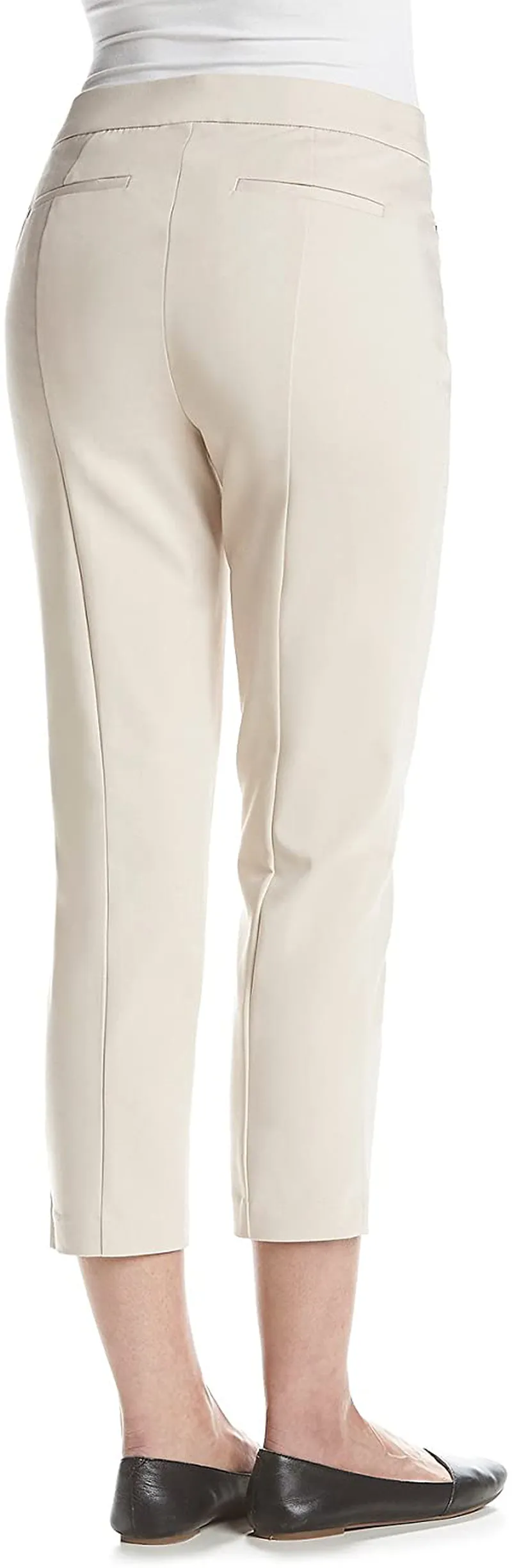 Rafaella Women's Petite Lightweight Satin Twill Ankle Pant