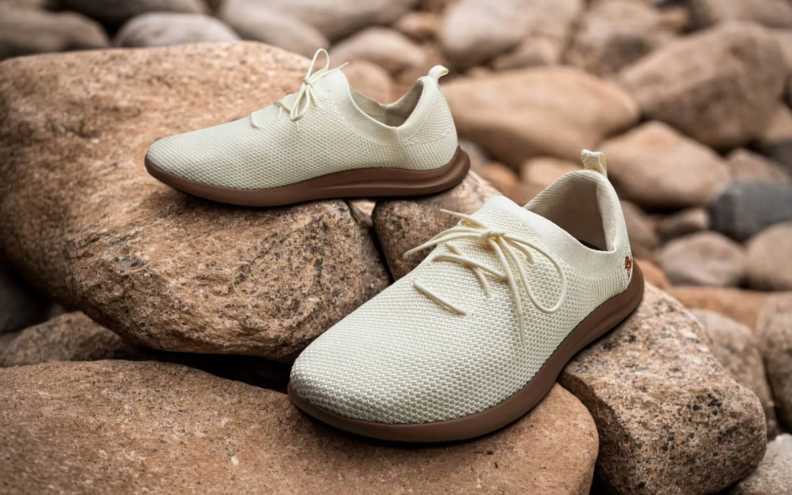 ReLive Knit Sneakers : Tusk Ivory / Brown Sole