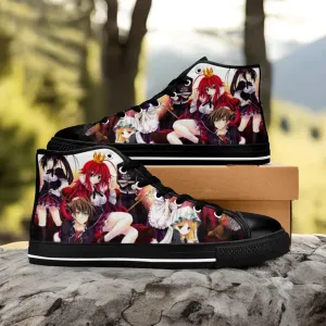 Rias Gremory Issei Asia High School DxD Shoes High Top Sneakers for Kids and Adults