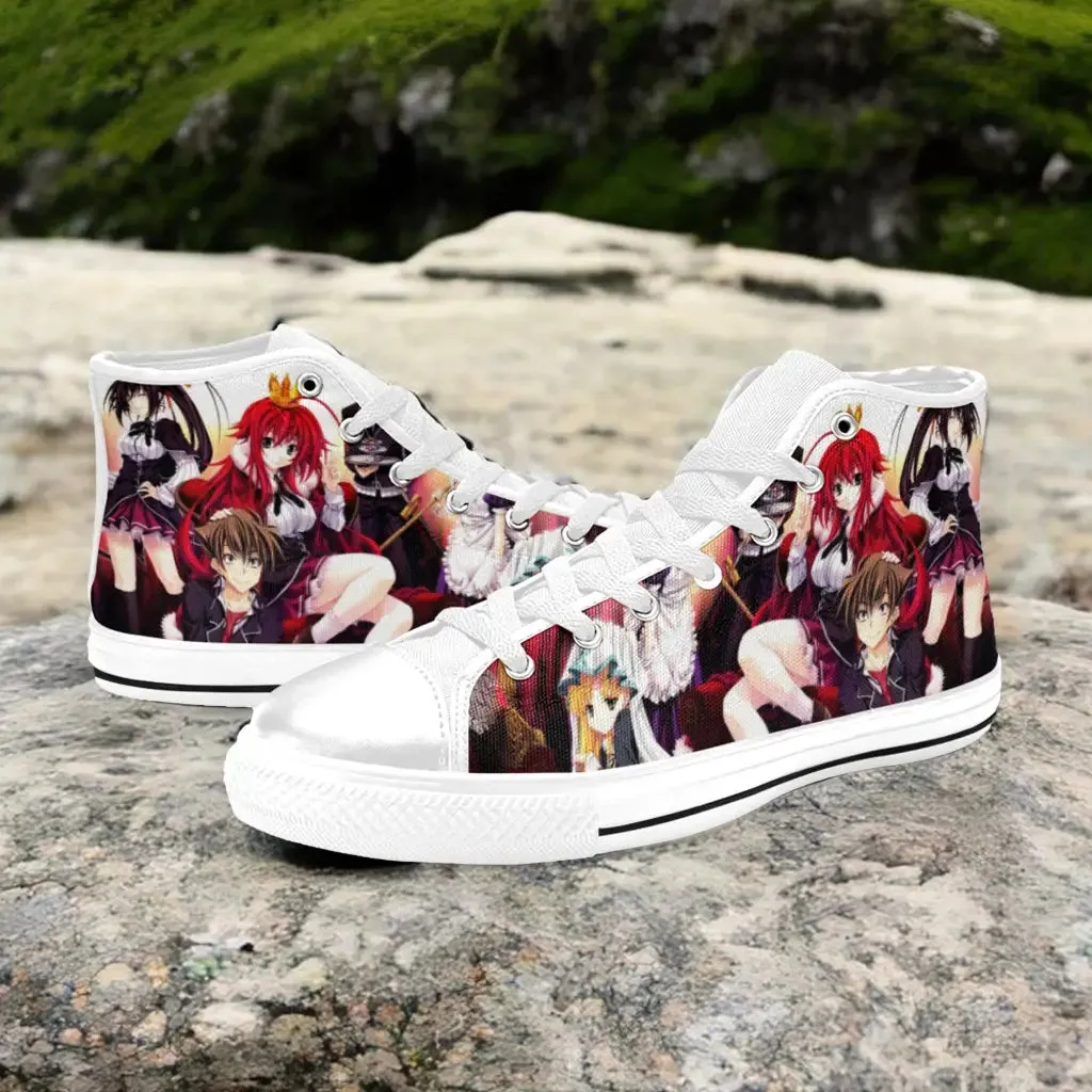 Rias Gremory Issei Asia High School DxD Shoes High Top Sneakers for Kids and Adults