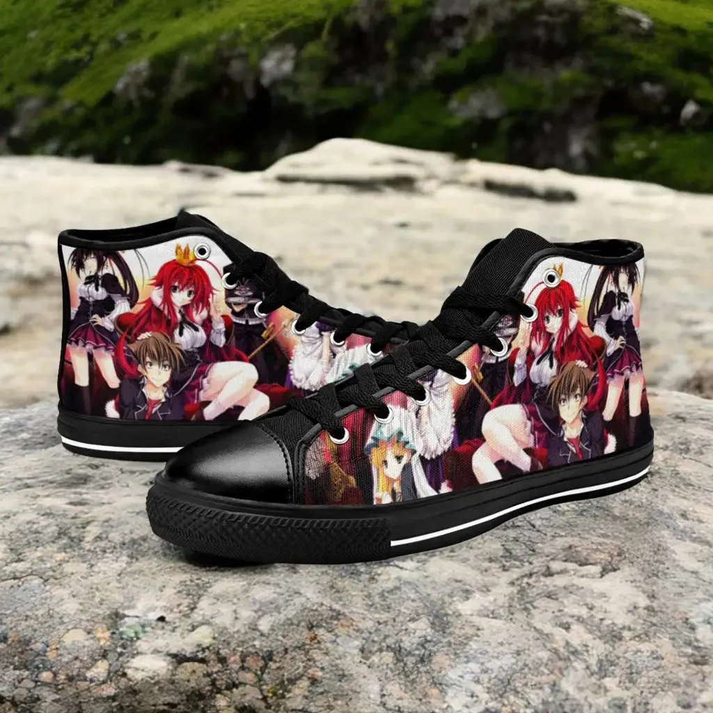 Rias Gremory Issei Asia High School DxD Shoes High Top Sneakers for Kids and Adults