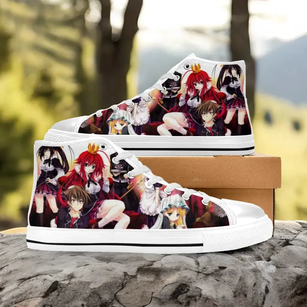 Rias Gremory Issei Asia High School DxD Shoes High Top Sneakers for Kids and Adults