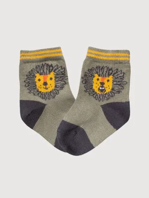 Socks Kid Khaki green Organic Cotton | People Wear Organic
