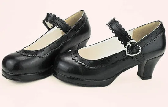 Sosic~Sweet Lolita Heel Shoes Butterfly Bow Shoes