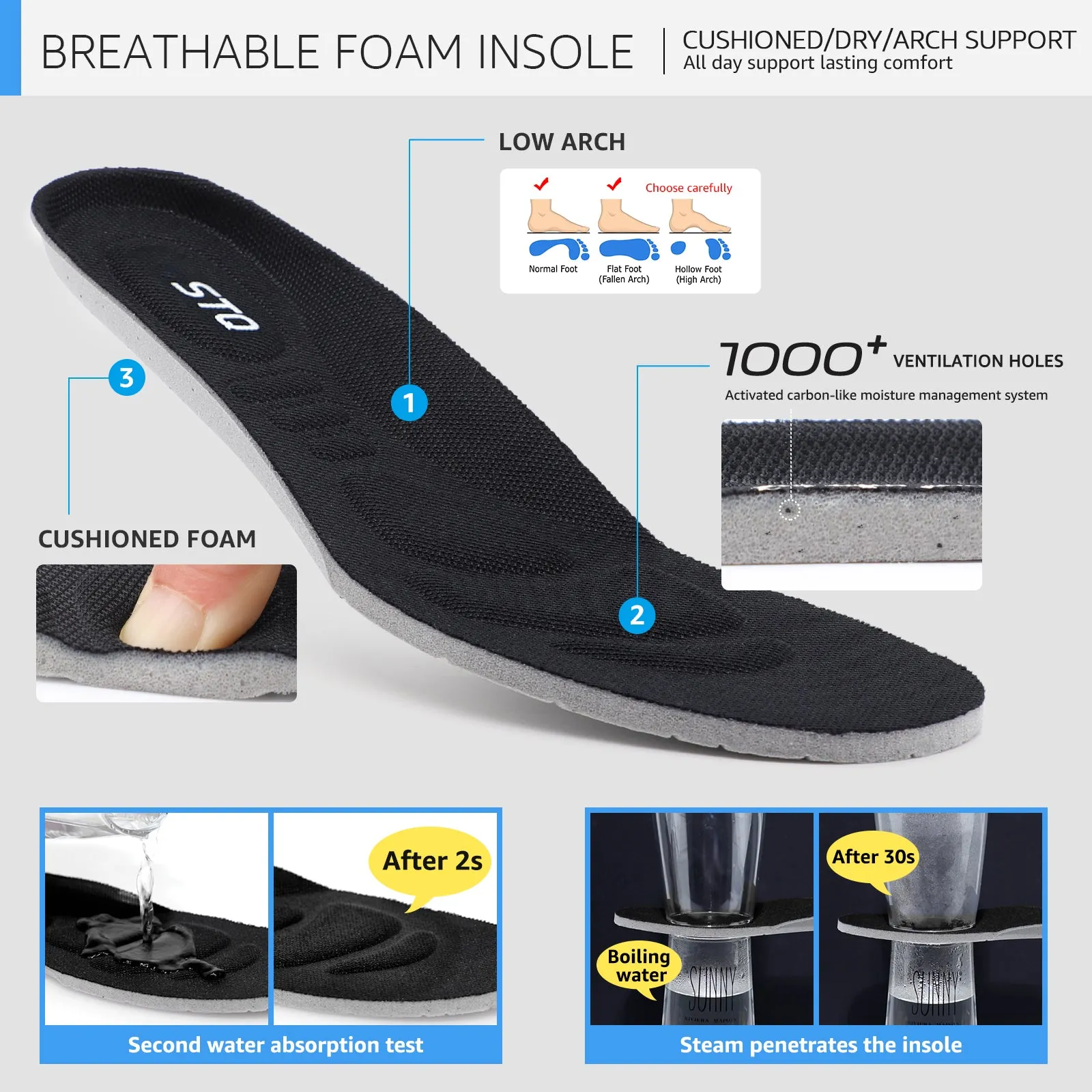 STQ Walking Shoes Women Wide Toe Box Slip on Sneakers with Maternity