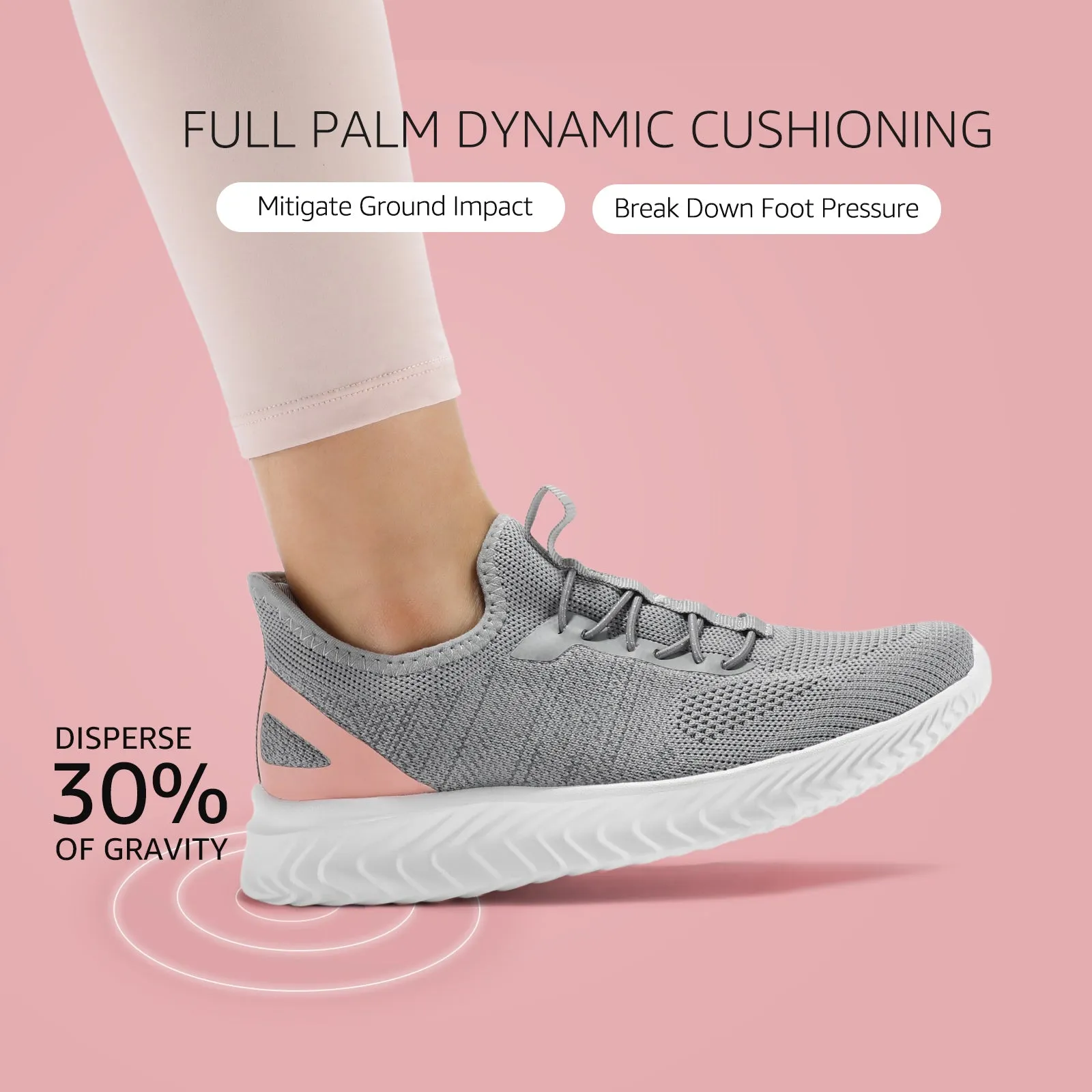 STQ Walking Shoes Women Wide Toe Box Slip on Sneakers with Maternity