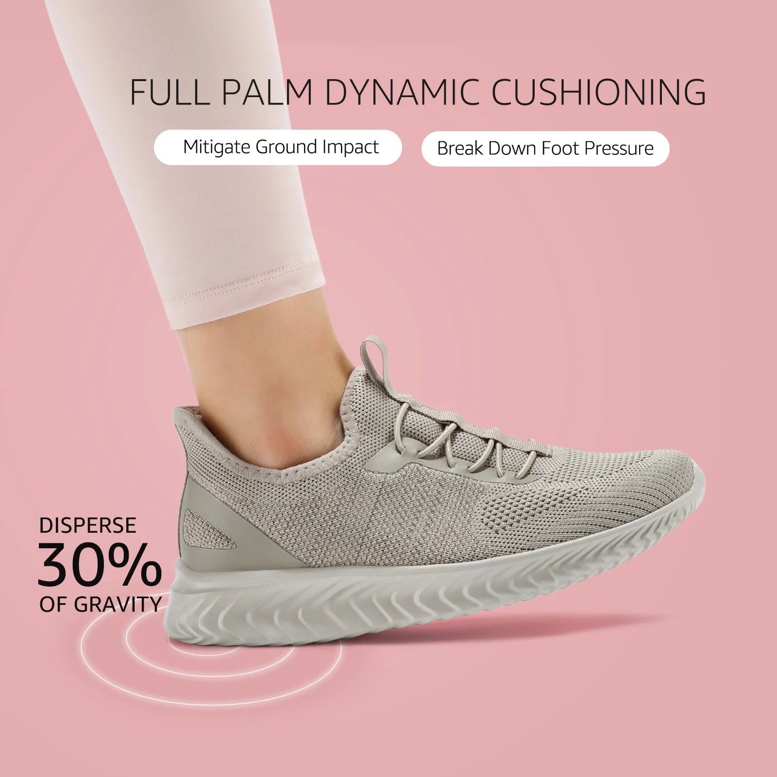 STQ Walking Shoes Women Wide Toe Box Slip on Sneakers with Maternity