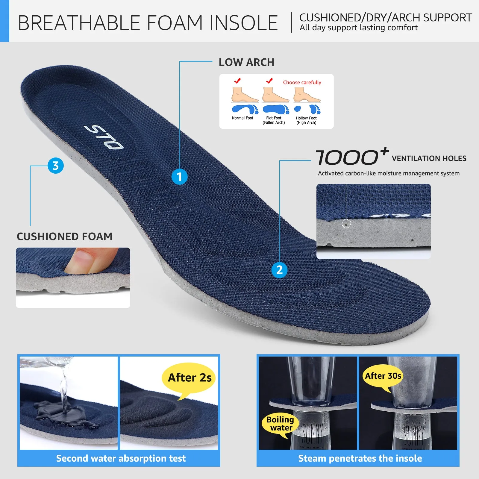 STQ Walking Shoes Women Wide Toe Box Slip on Sneakers with Maternity