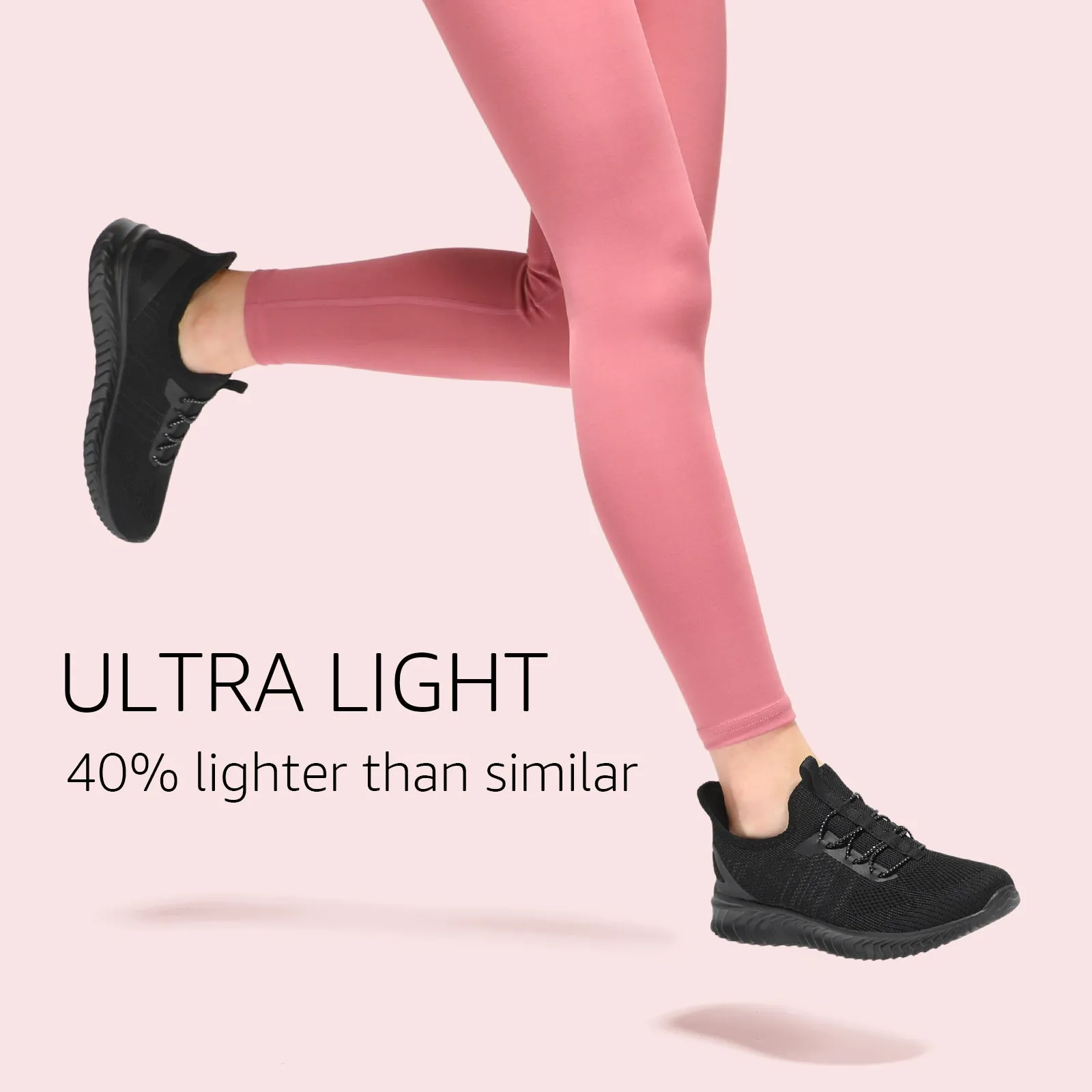 STQ Walking Shoes Women Wide Toe Box Slip on Sneakers with Maternity