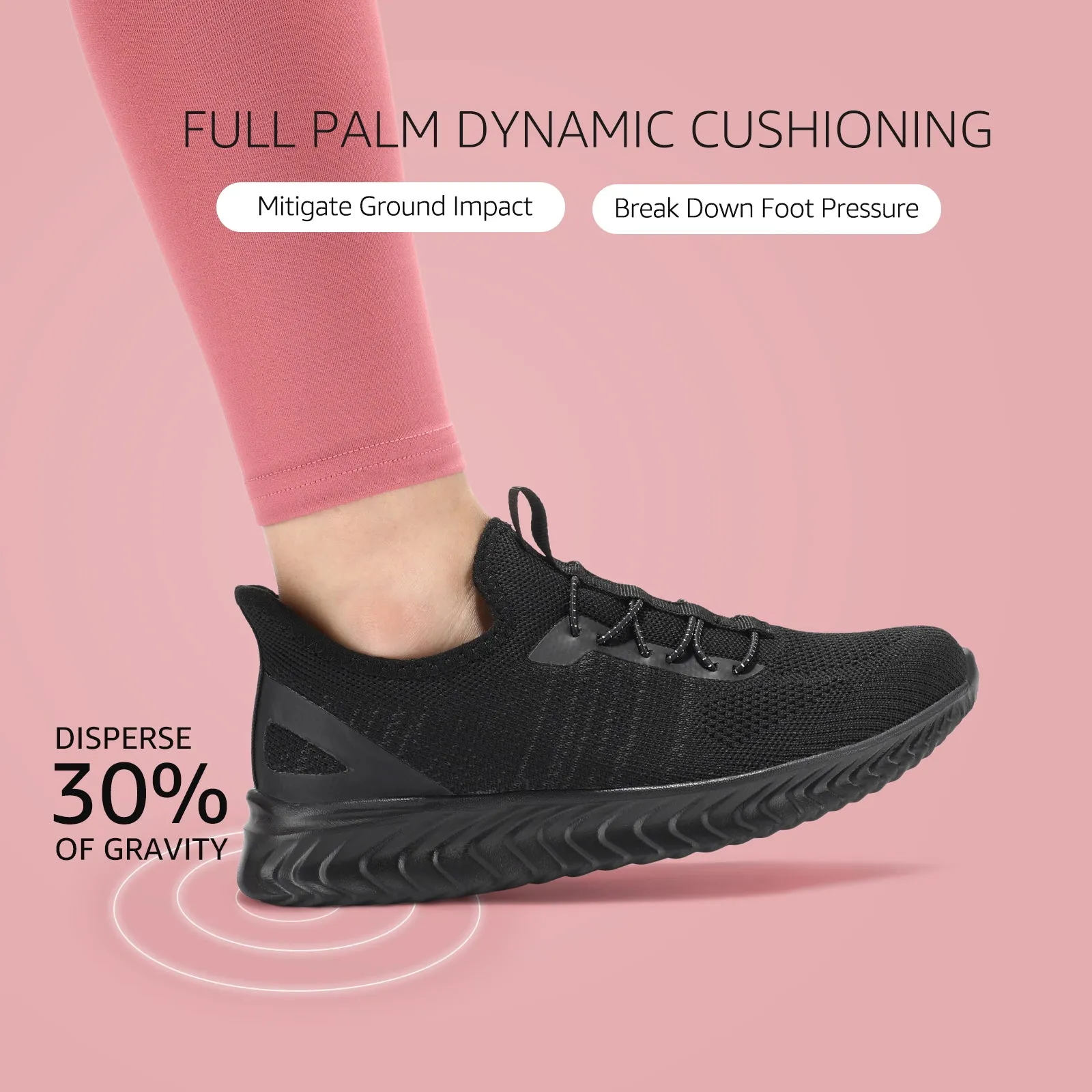 STQ Walking Shoes Women Wide Toe Box Slip on Sneakers with Maternity
