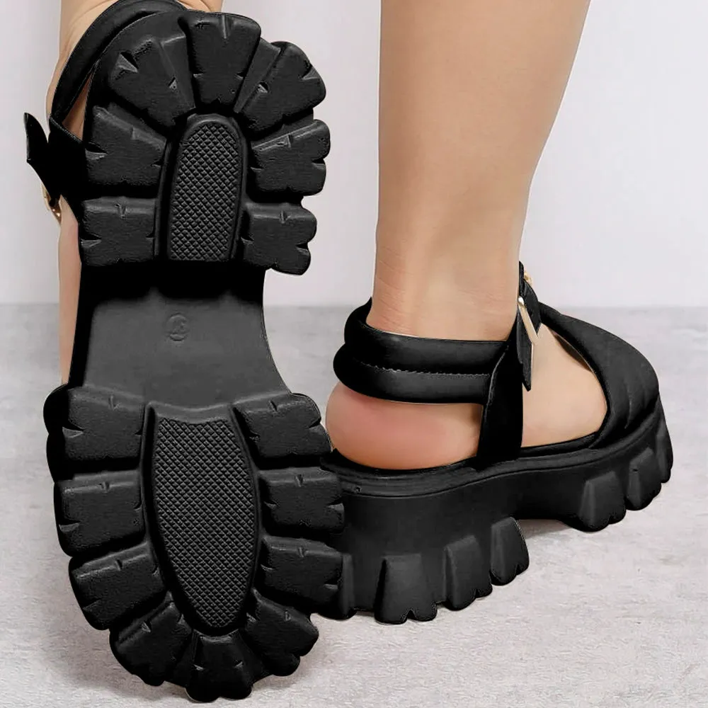 Thick-Sole Ladies Sandals