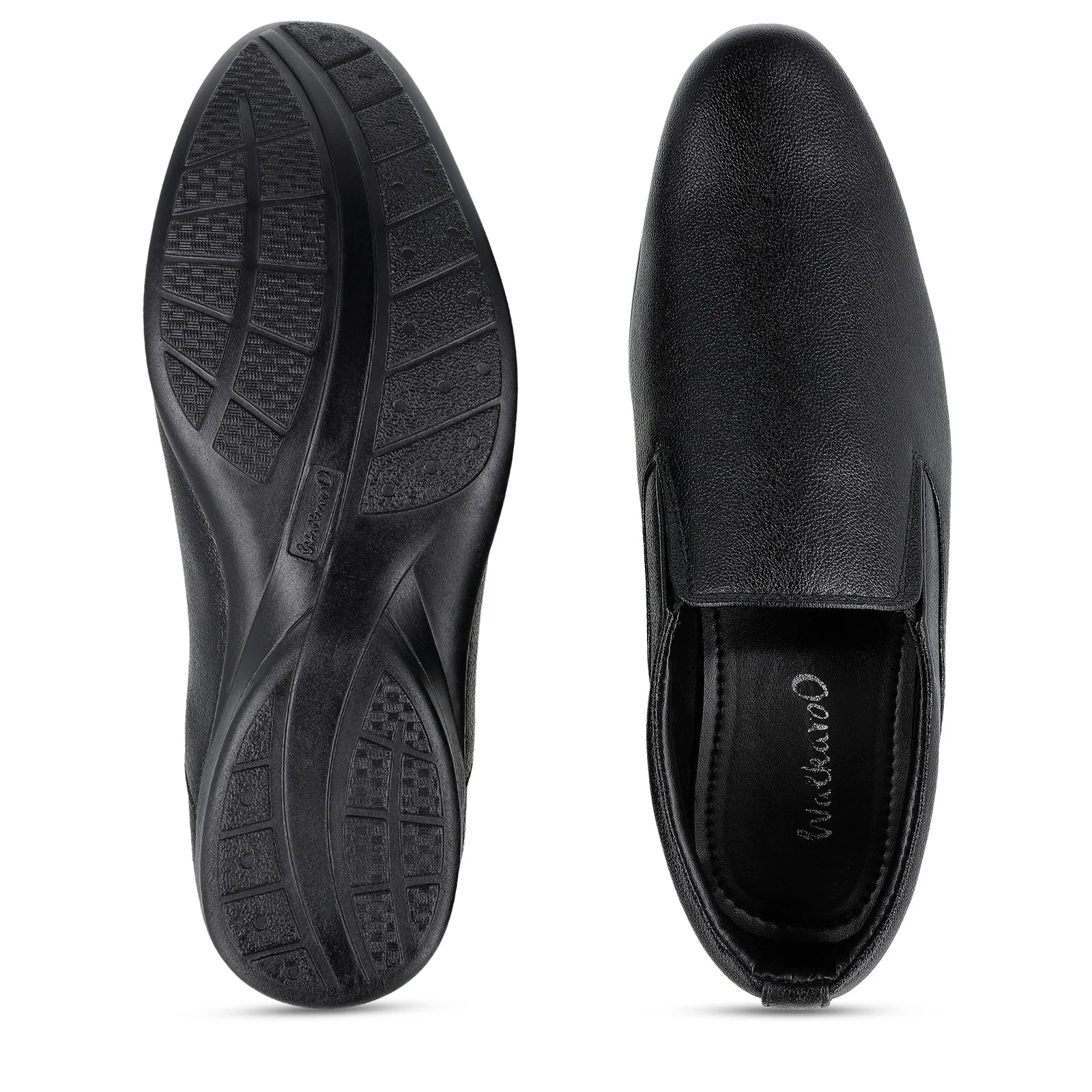 Toes & Togitoes Men Loafer Formal Shoes - 17102 Black