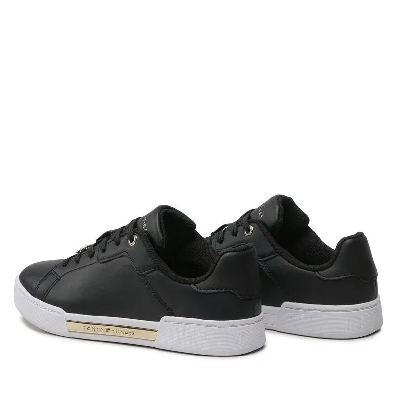 Tommy Hilfiger Court Sneaker Golden TH Women - BLK