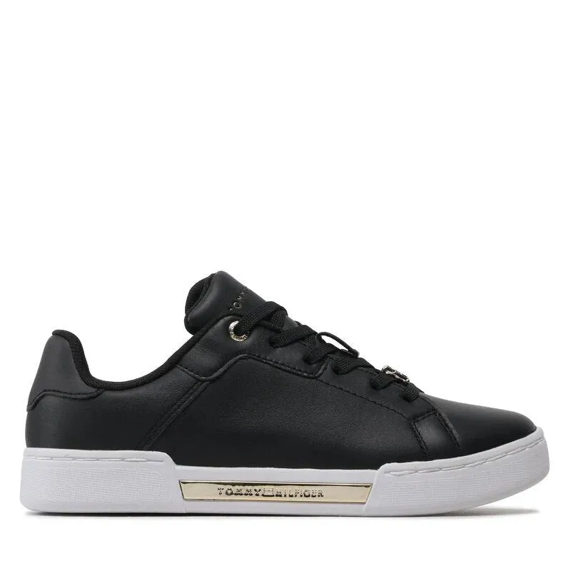 Tommy Hilfiger Court Sneaker Golden TH Women - BLK