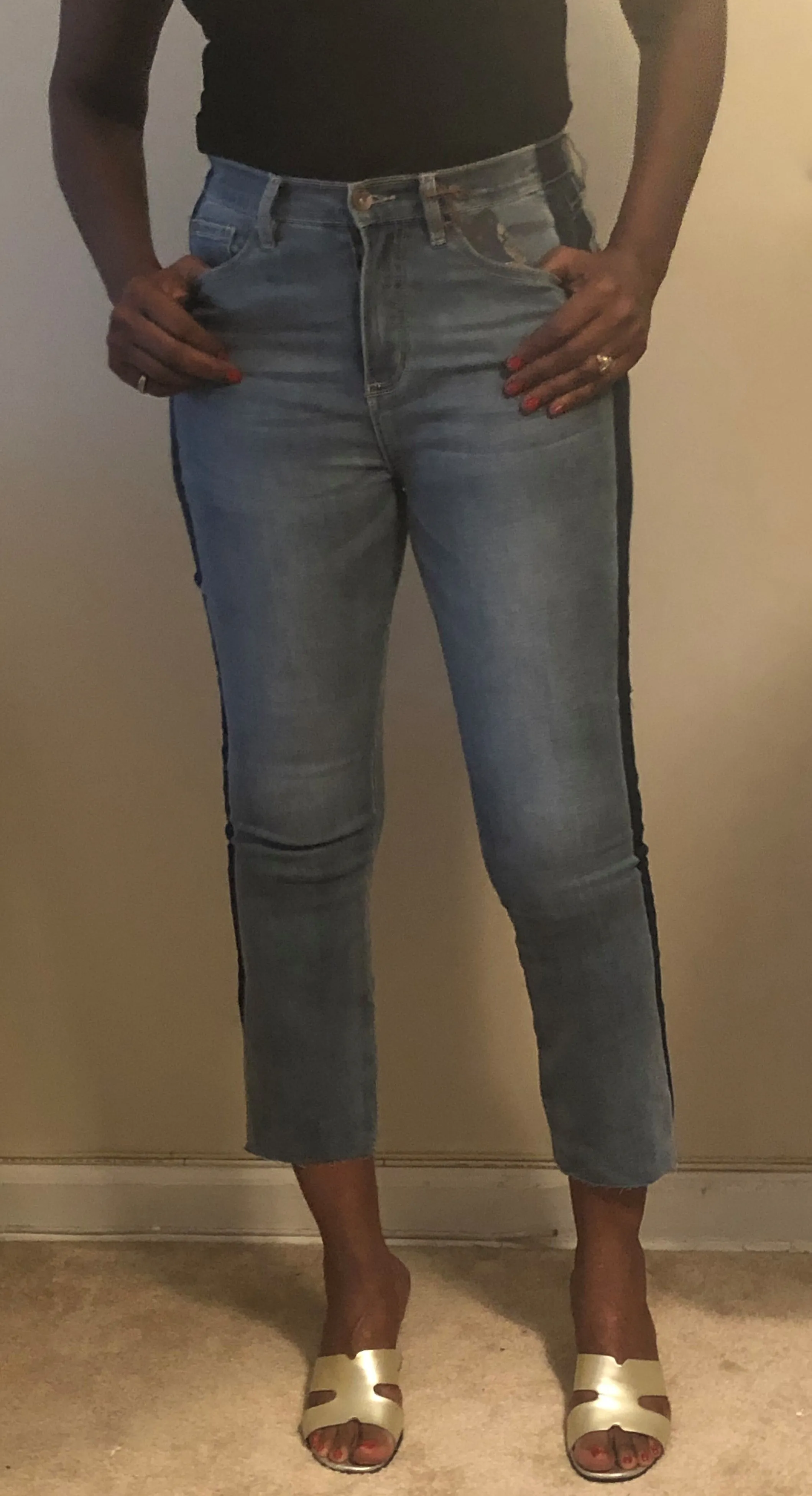 Two-Color Jeans Wear