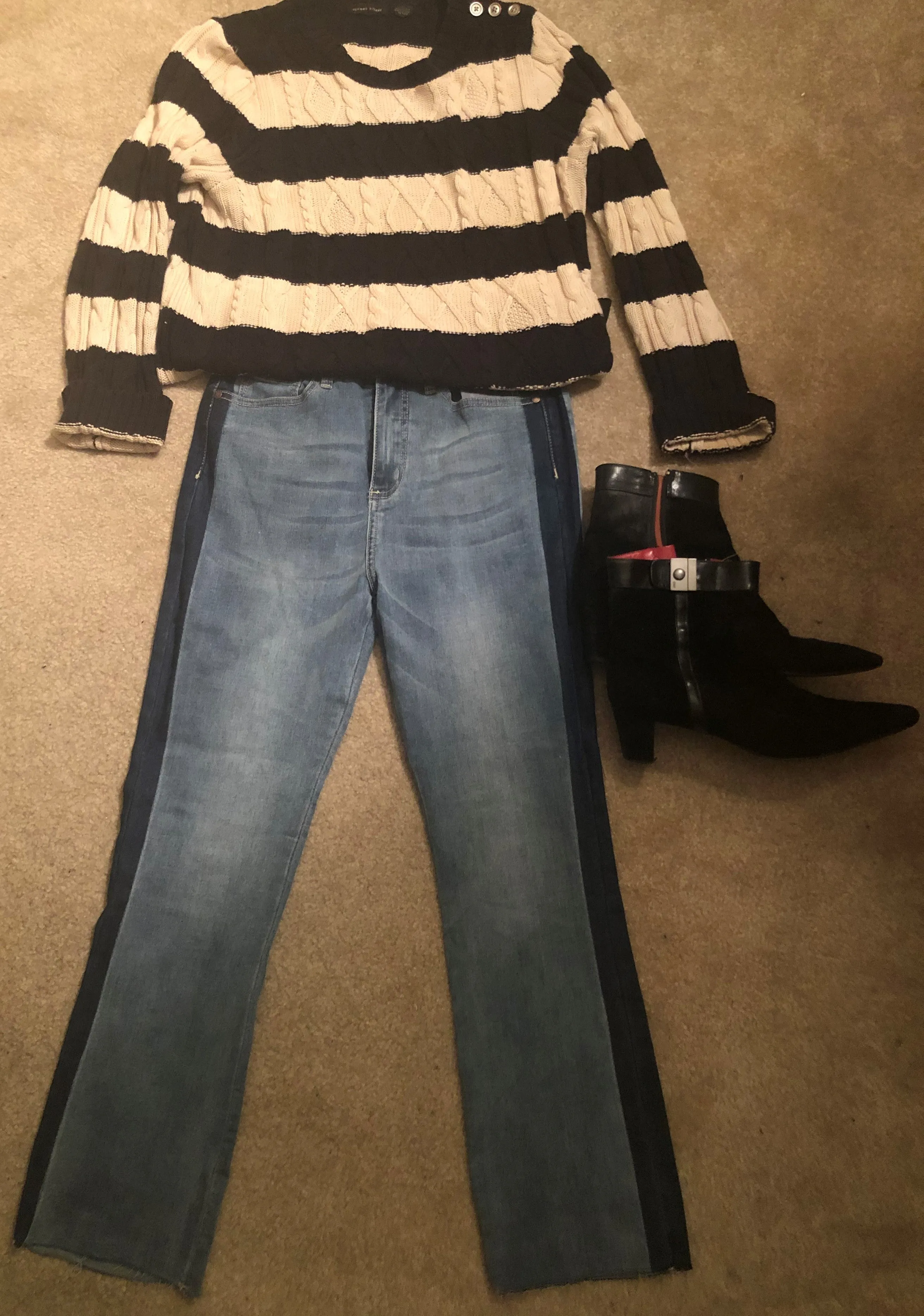 Two-Color Jeans Wear