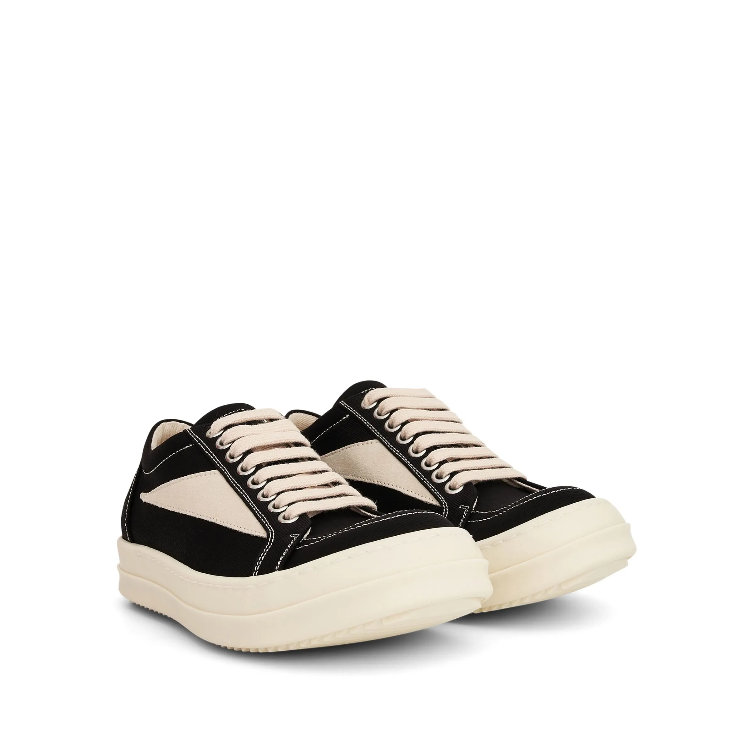 Women Cotton Barre Vintage Sneaker in Black/Milk