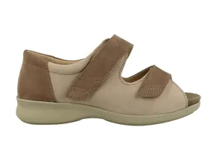 Womens Adjustable Bliss 2 Taupe Nubuck Sandals
