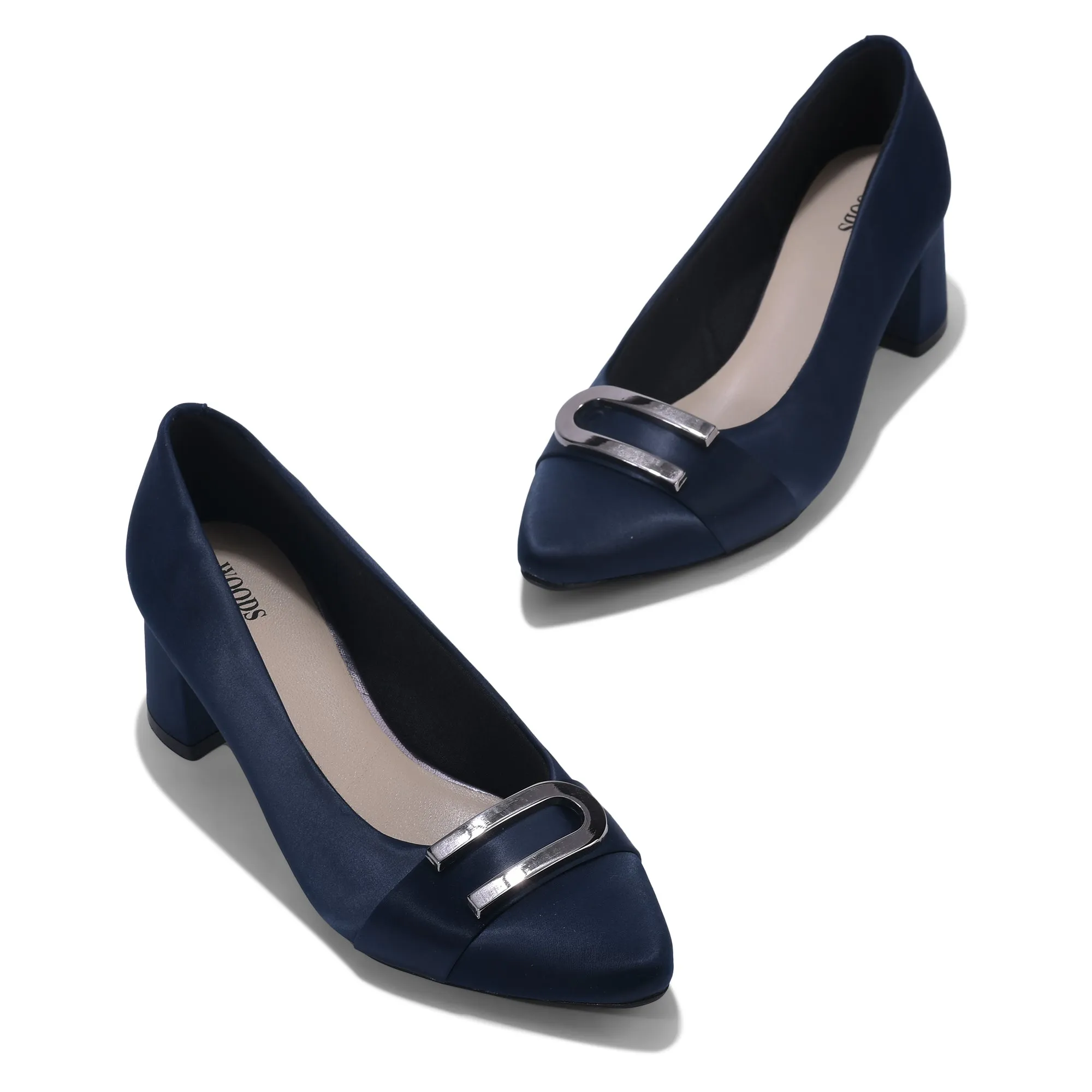 Woodland Women’s Soft Satin High Heel Shoes #10414